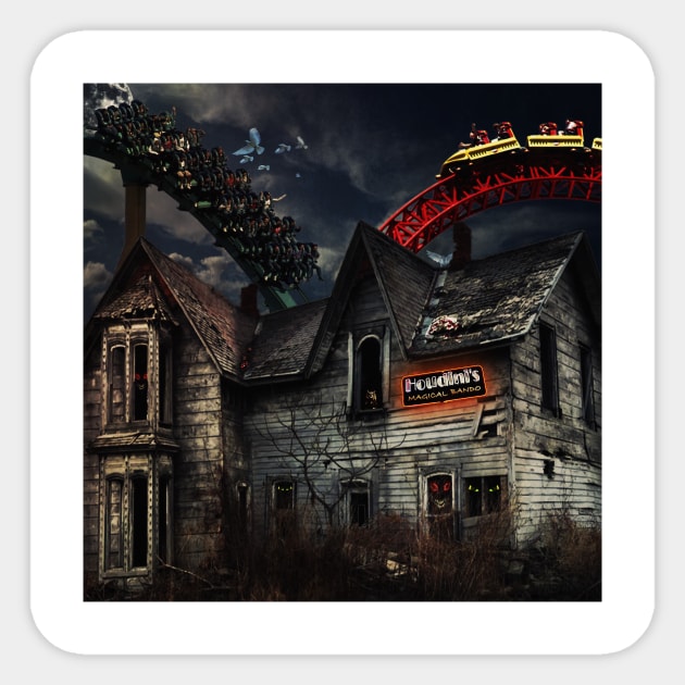 Magic Themed Haunted House Sticker by axfgraphics
